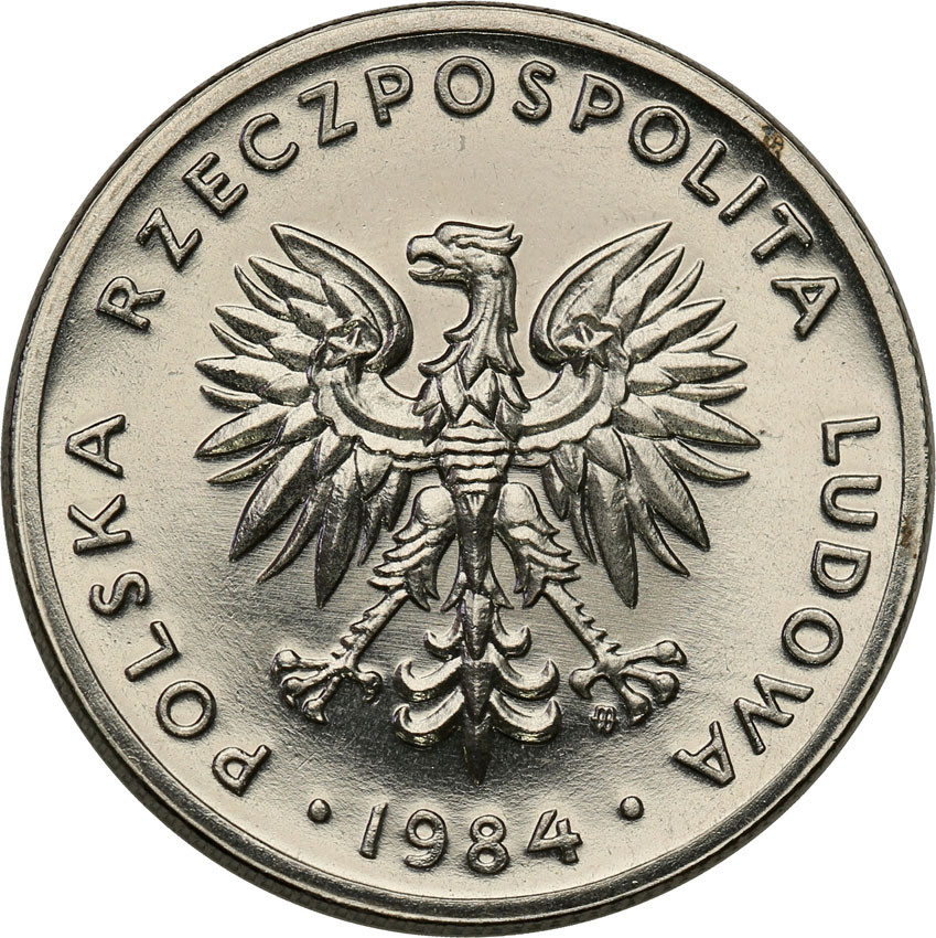 PRL. PRÓBA Nikiel 20 złotych 1984 nominał